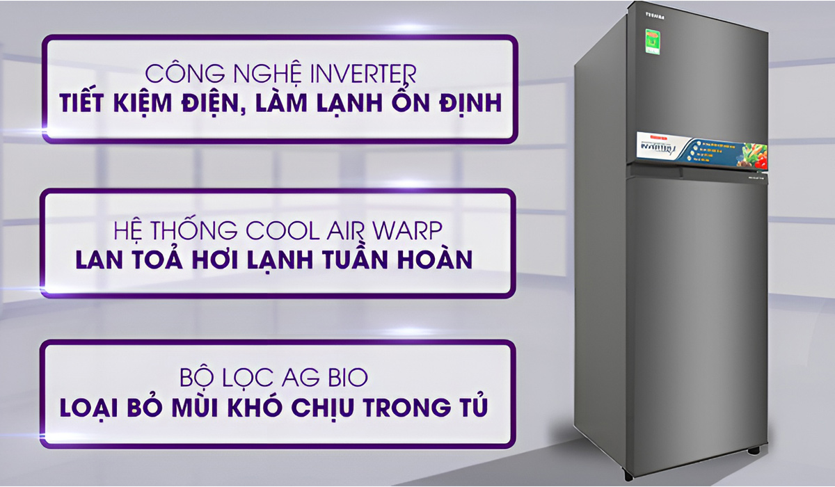Tủ lạnh Toshiba GR-A28TBZ(DS) mang đến vẻ đẹp sang trọng và hiện đại cho không gian nhà bạn